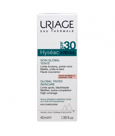 Uriage HYSÉAC 3-REGUL CUIDADO ANTI-ACNÉ GLOBAL CON COLOR SPF30+